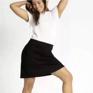 Betabrand Ponte A-line Travel Skort skirt